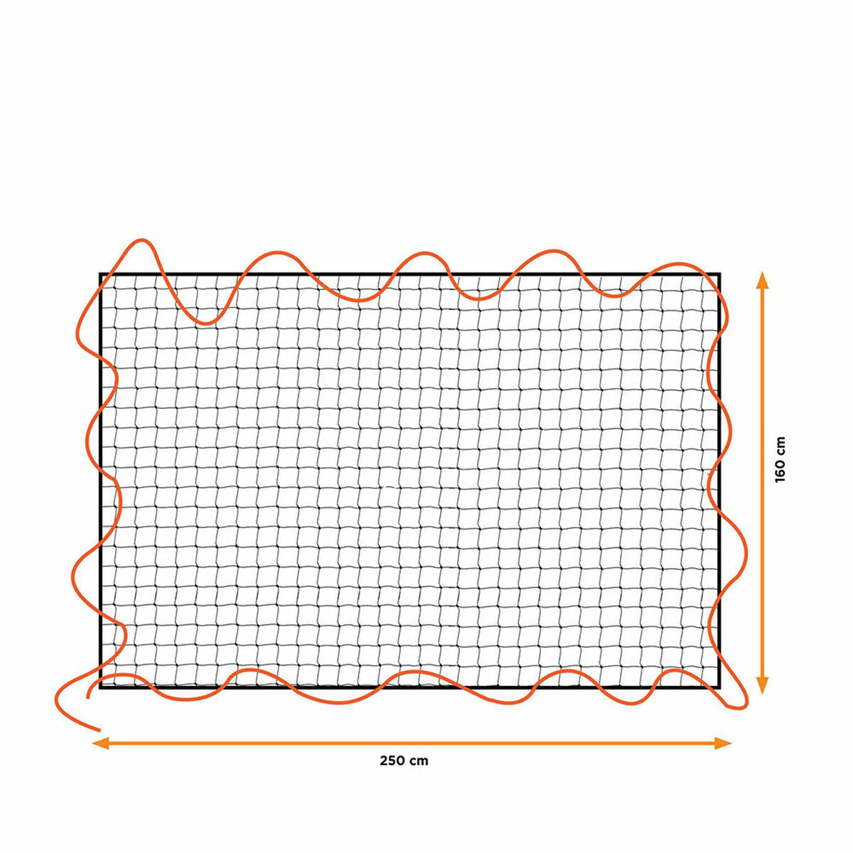 Towing net Black & Decker 1,6 x 2,5 m Black Plastic-3