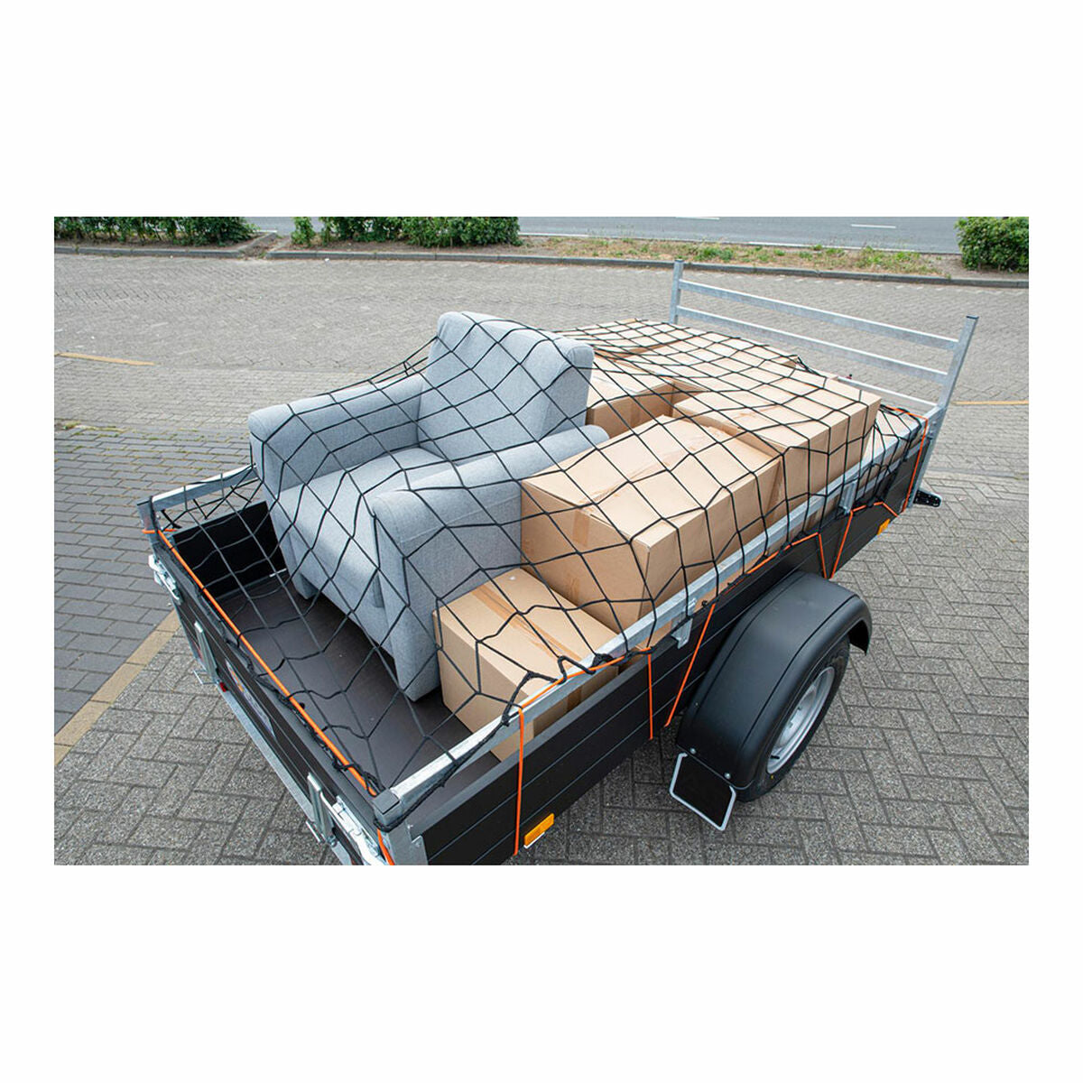Towing net Black & Decker 1,6 x 2,5 m Black Plastic-1